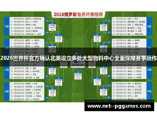 2026世界杯官方确认北美设立多处大型物料中心全面保障赛事运作